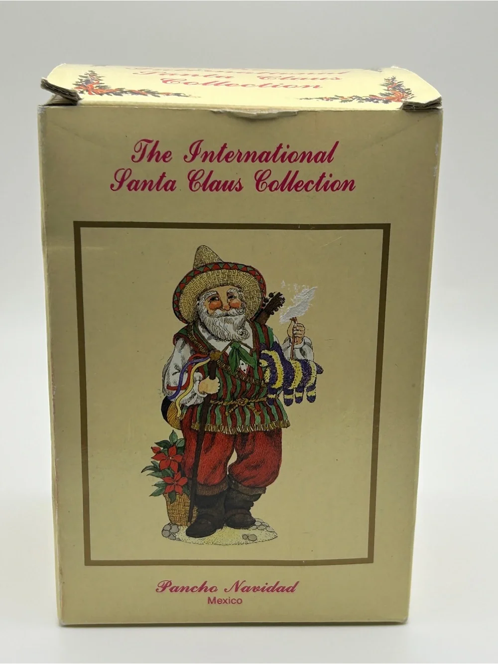 1993 Pancho Navidad Mexico Santa Figurine SC14 International Collection Box